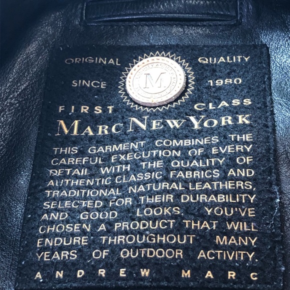 Andrew Marc Mens Medium Brown Leather Jacket Coat - Picture 6 of 8